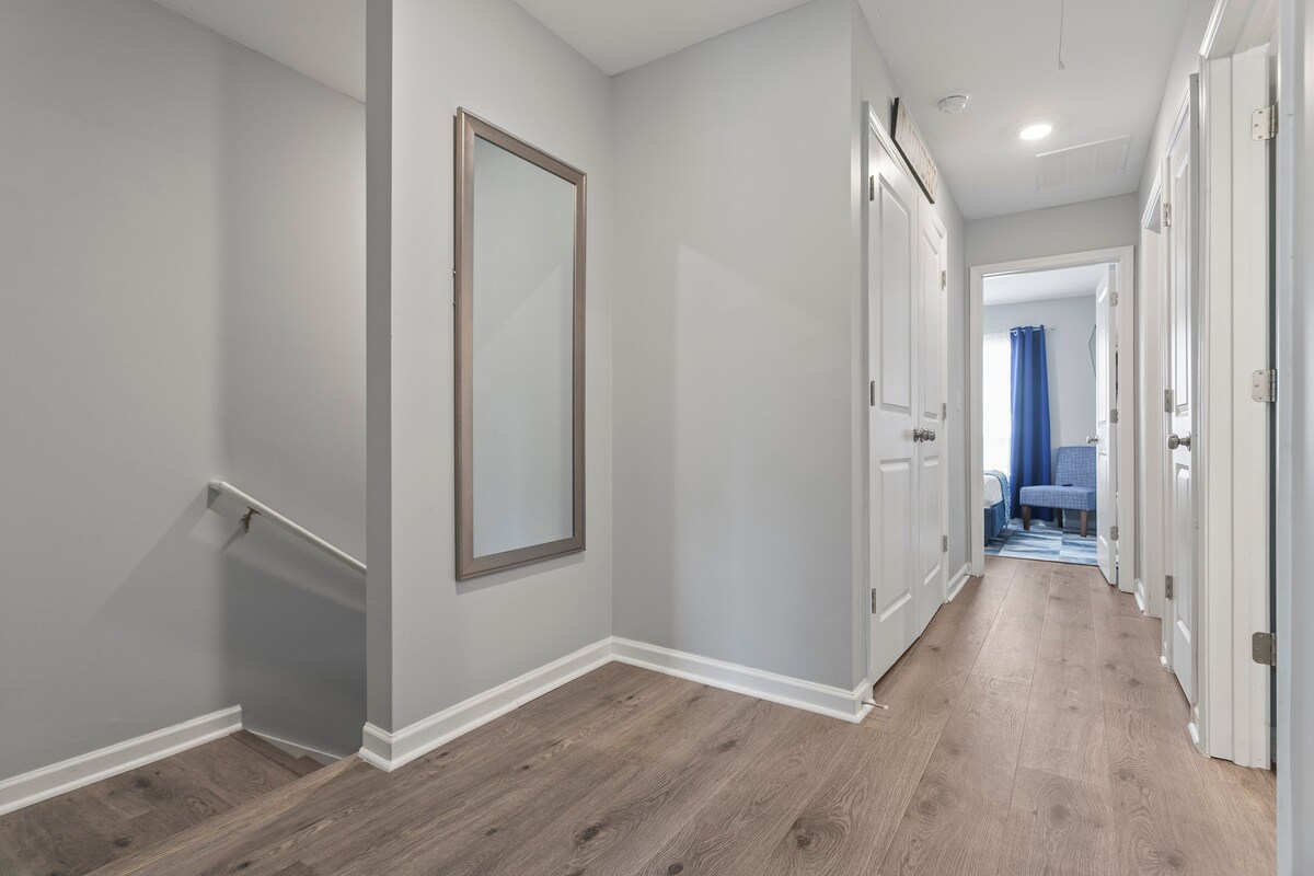 Corridor with full length mirror