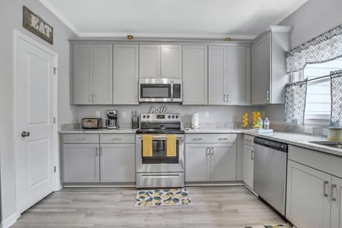 Fully stocked kitchen