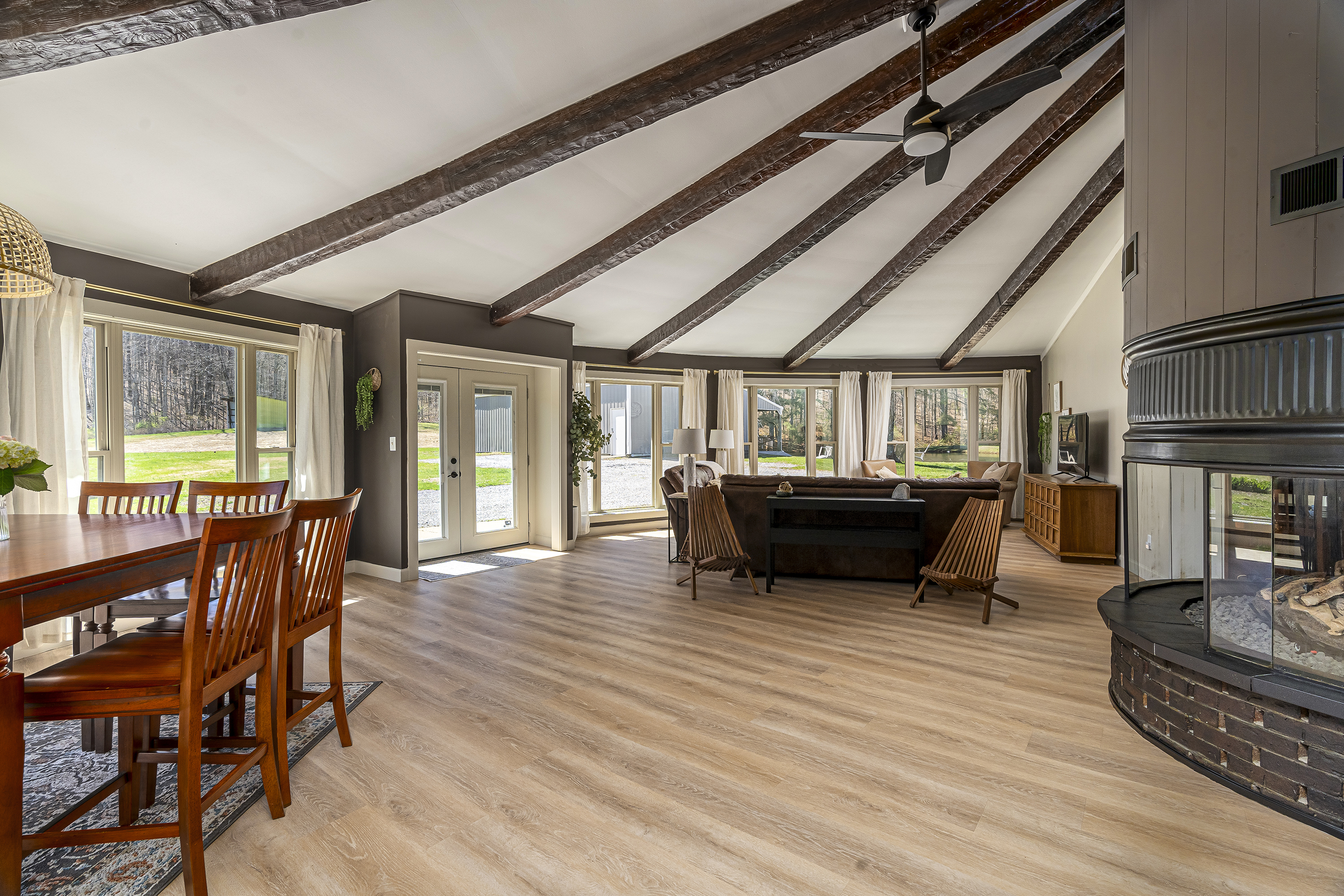 dramatic roofline that magnifies the Round House