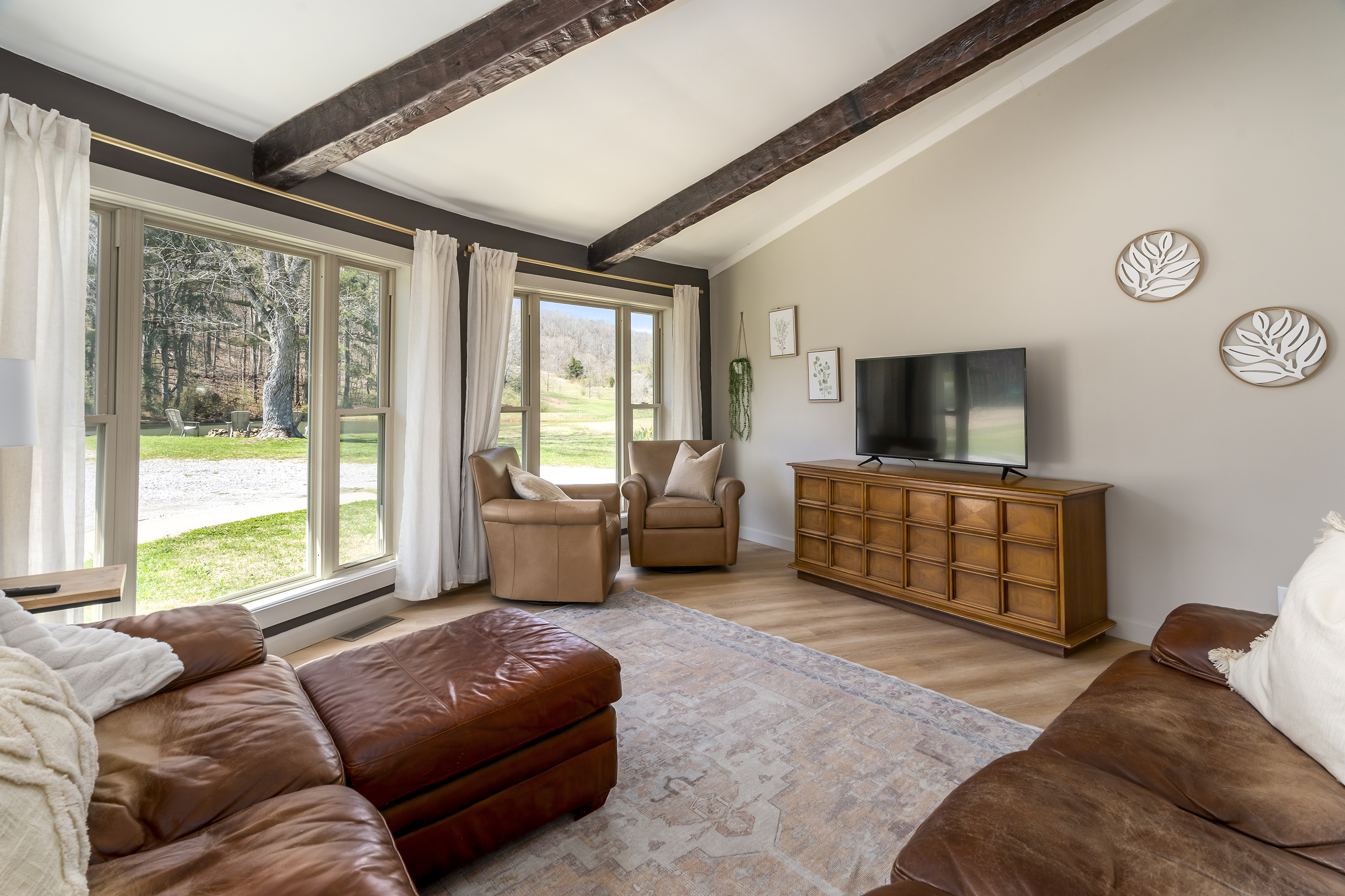 Living room with ample seating