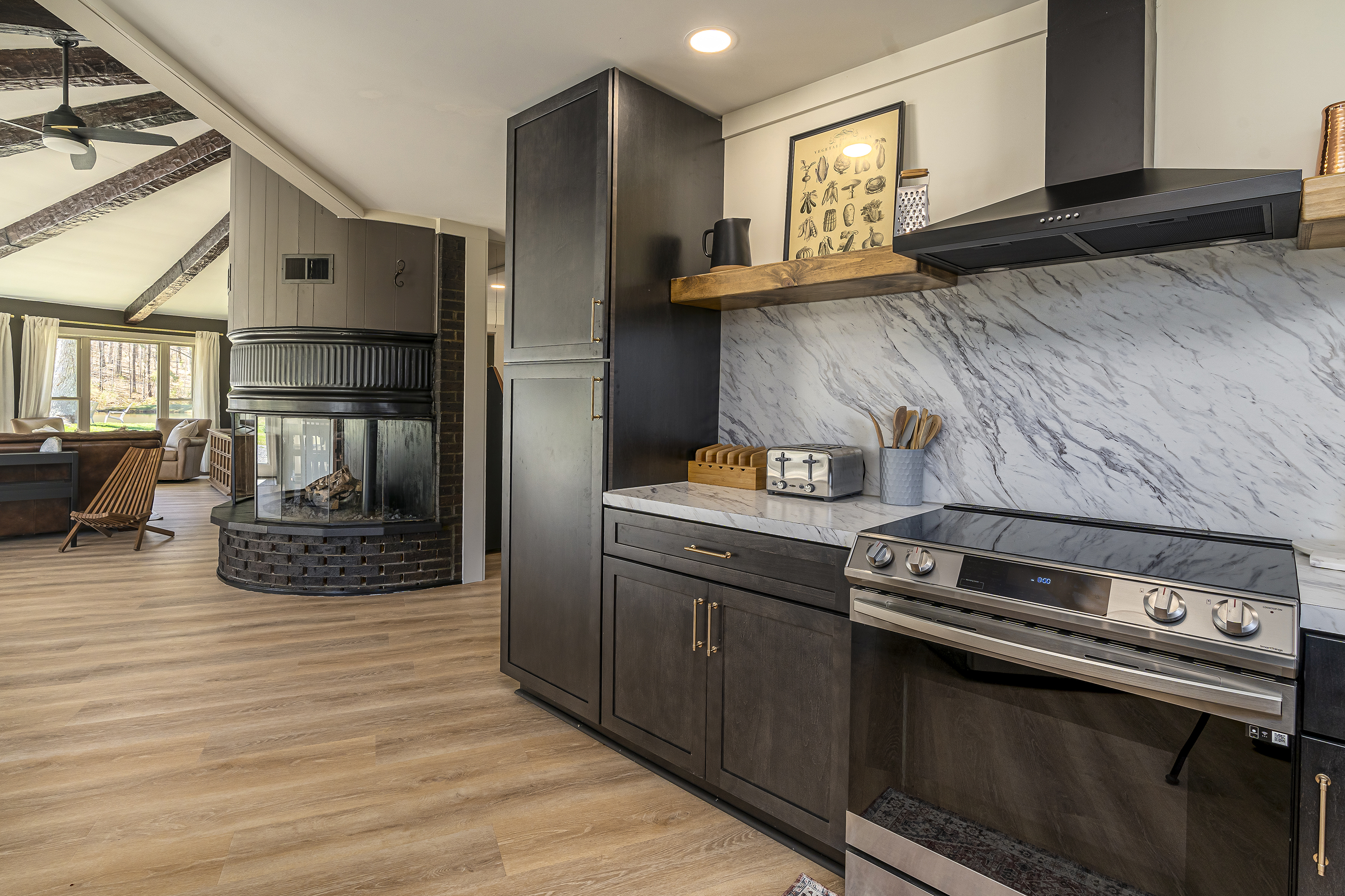 Spacious custom kitchen