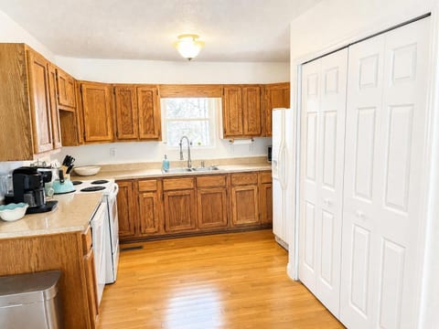 Fully stocked kitchen