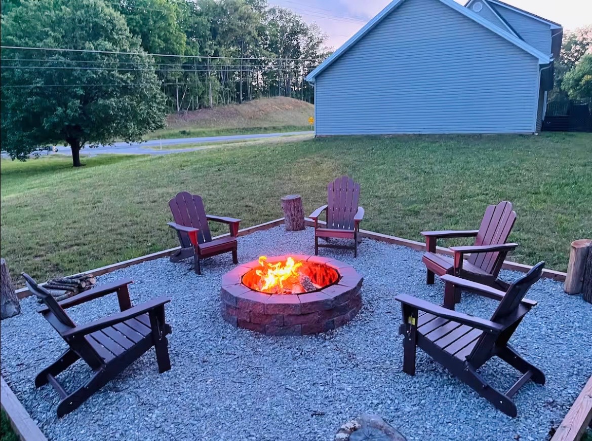 Enjoy cozy nights with s’mores around the fire