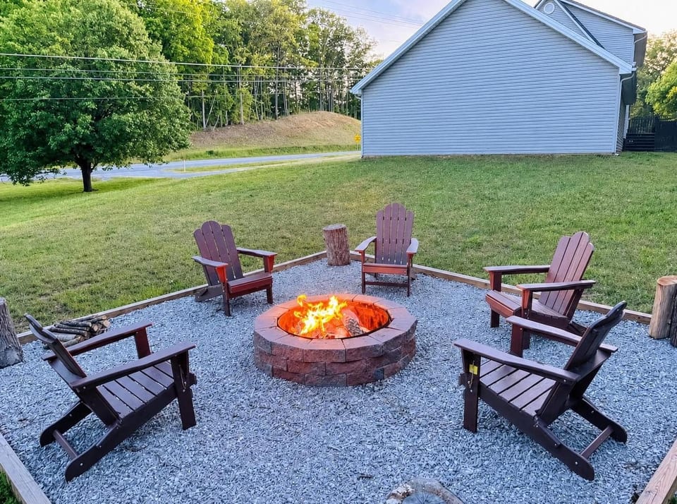 Enjoy cozy nights with s’mores around the fire