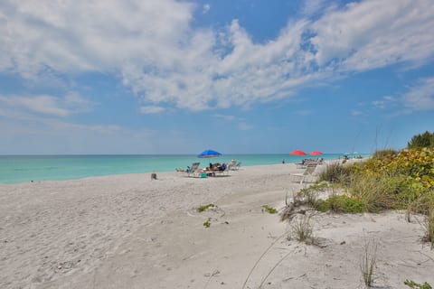 White sand and turquoise waters!
