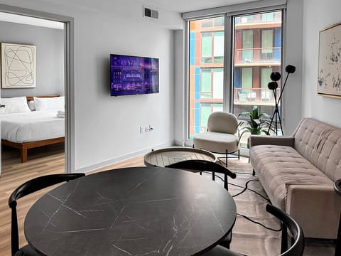 Living Room | Dining Area | Bedroom Entrance