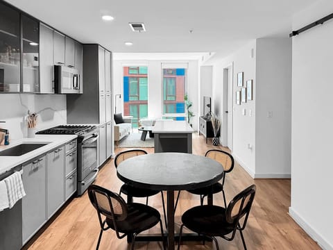 Gray-Toned Modern 2BR| Navy Yard| Patio + Amenties