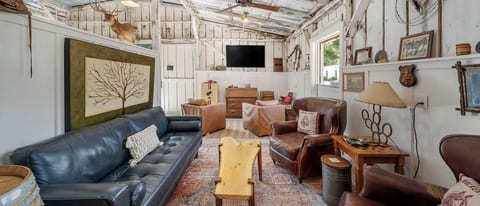 Living room with couch for an extra sleeper.