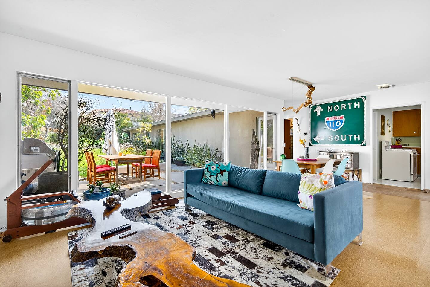 Mid-Century 2BR Home • Art & Garden Views