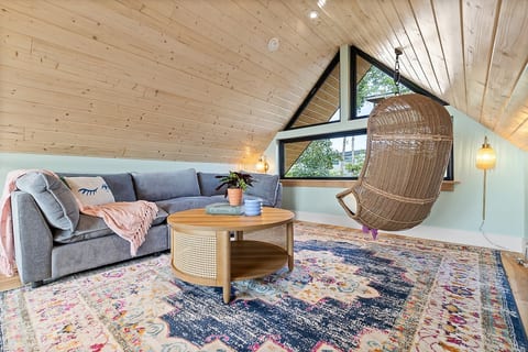 Pet-Friendly A-Frame • Hot Tub • Loft • Views image 4