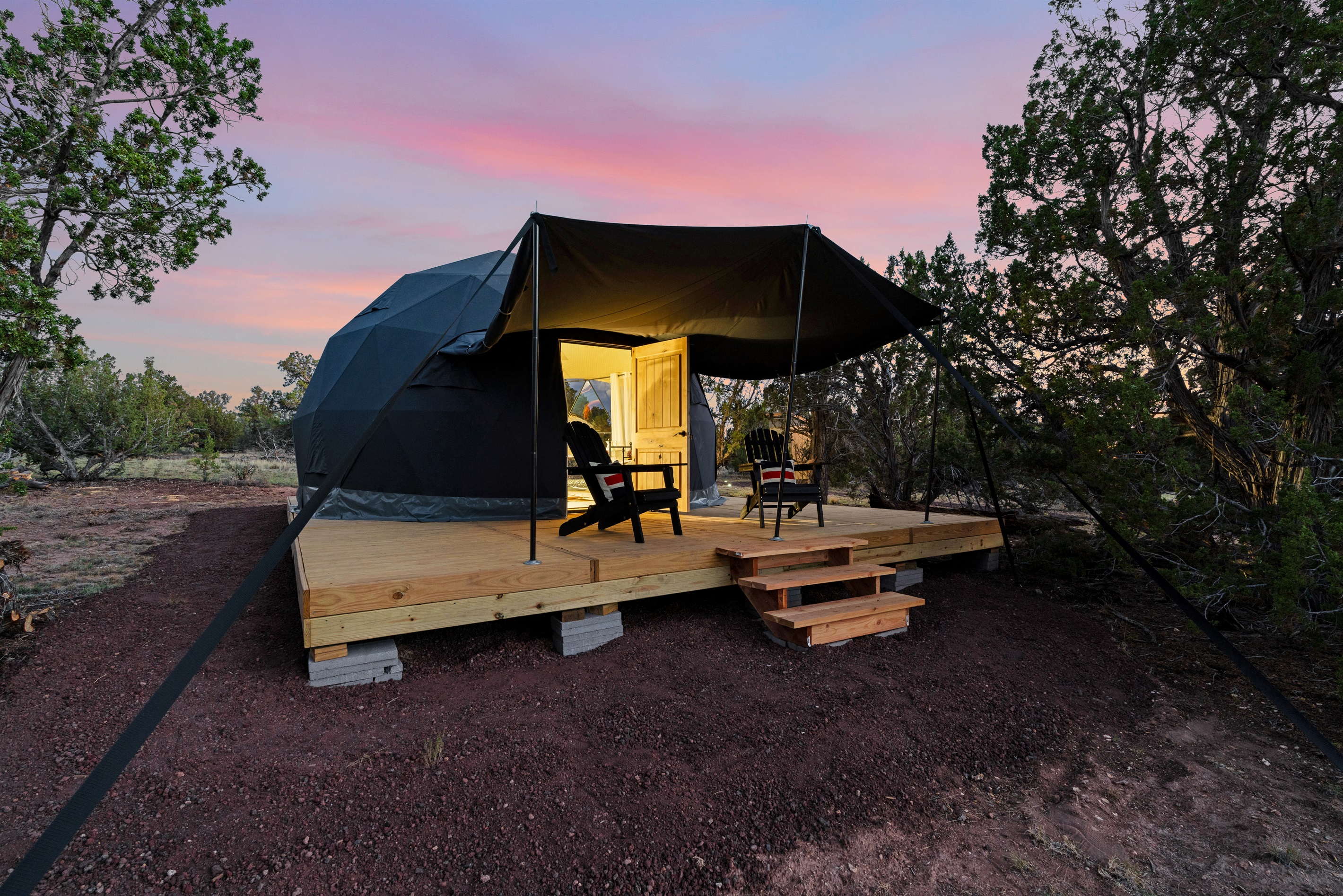 Private Arizona Glamping Dome near the Grand Canyon