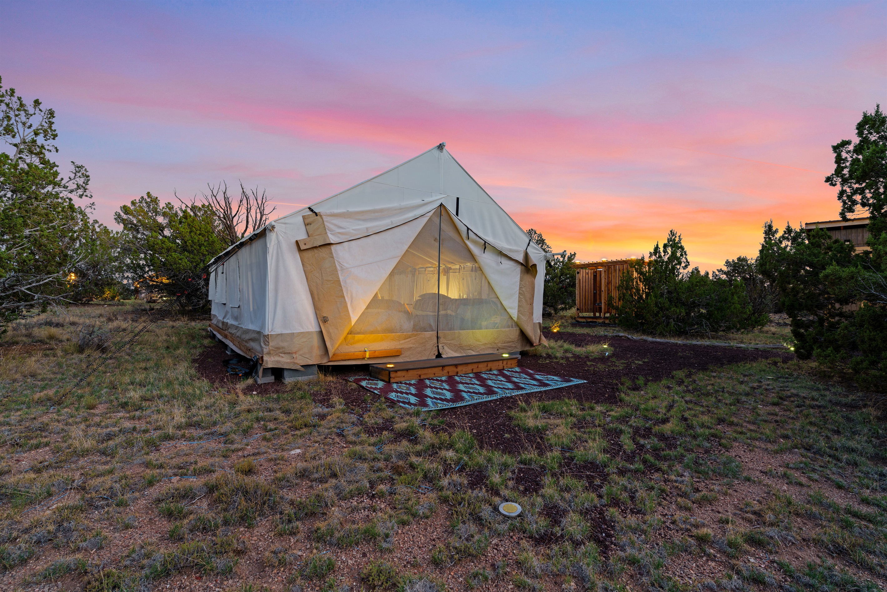 Horizon View Wall Tent | Grand Canyon Luxury Camping Retreat