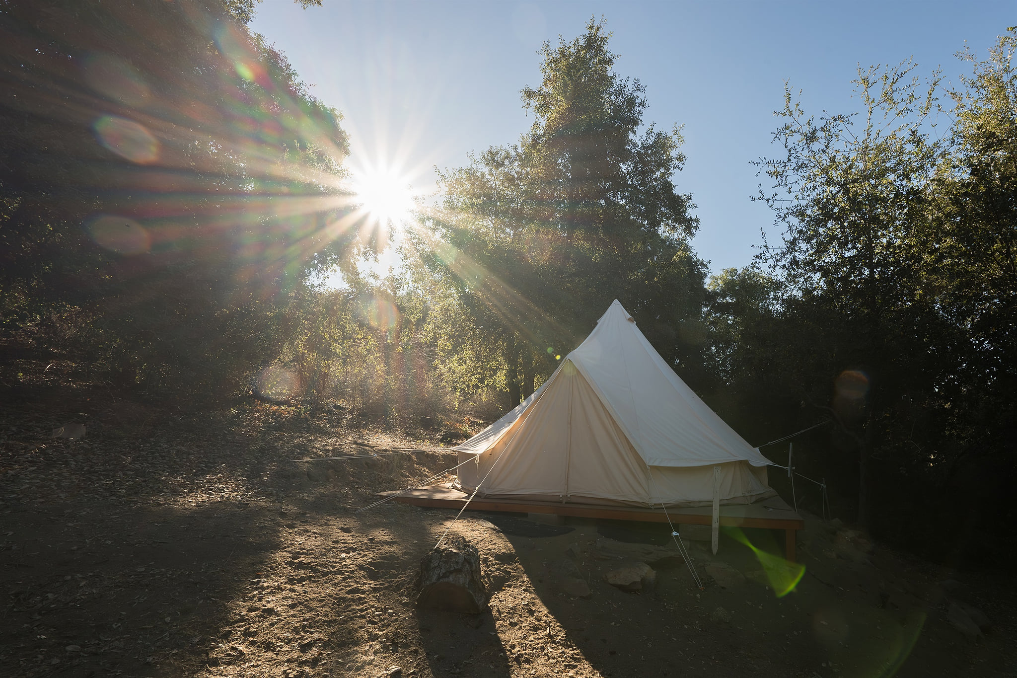 Glamping Bell Tent Escape on Palomar Mountain