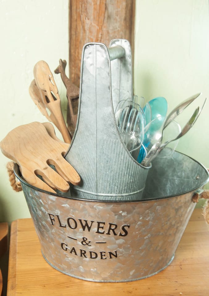 Fully stocked kitchen with all the tools you need