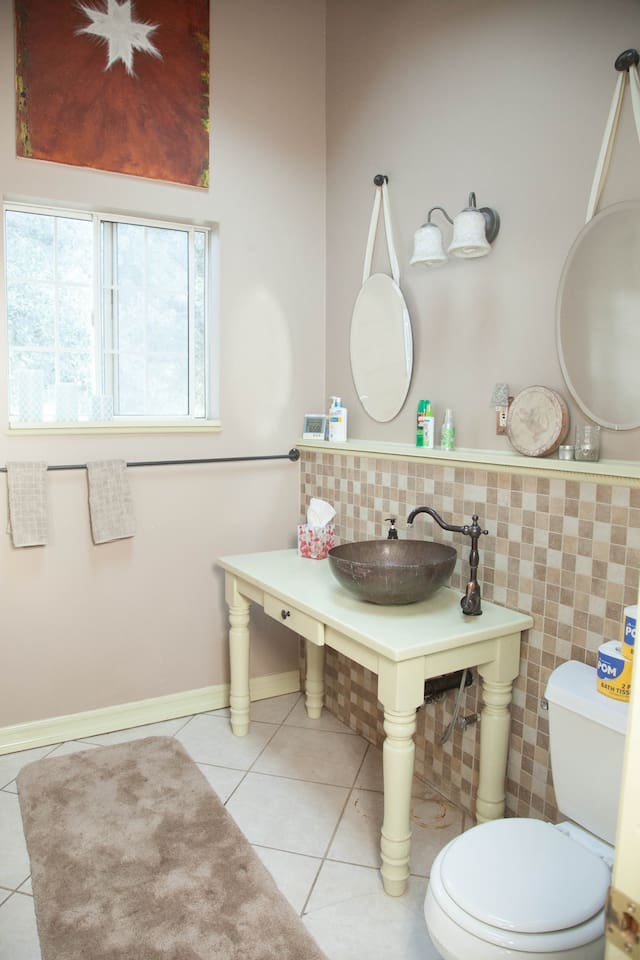 Bathroom on top floor of main house