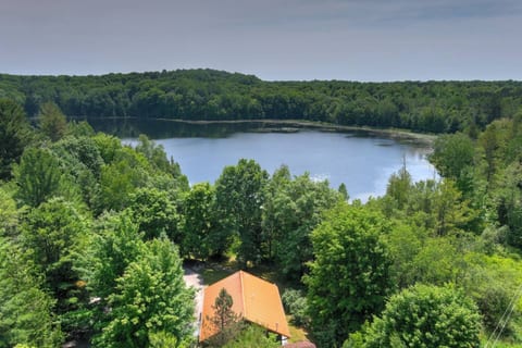 Peaceful lake and forest views from Tavi Haus in Empire, MI