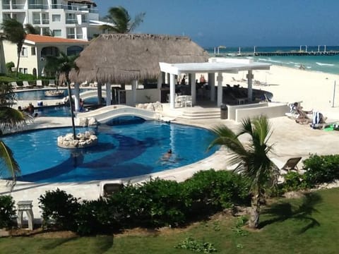 Pool View from Balcony