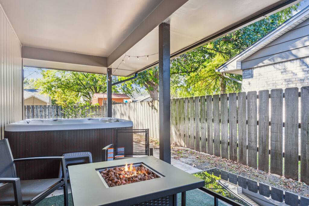 Place in Indian Hills Wichita with Hot Tub & Cinema/ Quiet Neighborhood