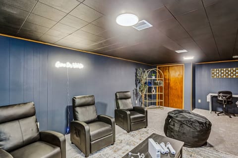 Place in Indian Hills Wichita with Hot Tub & Cinema/ Quiet Neighborhood