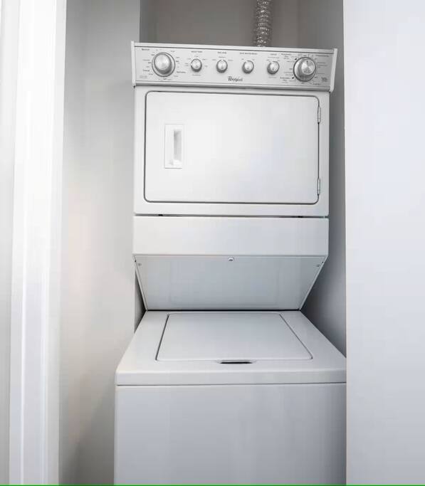 A washer and dryer for your convenience