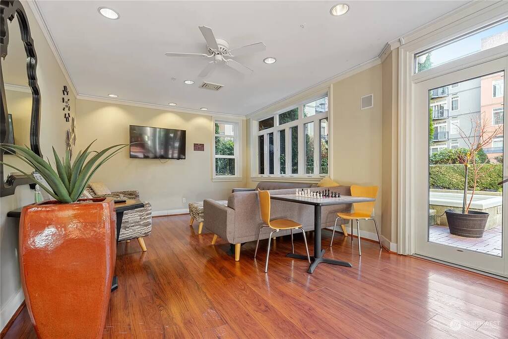 Use of the communal study/kitchen space on the third floor is available for all guests.