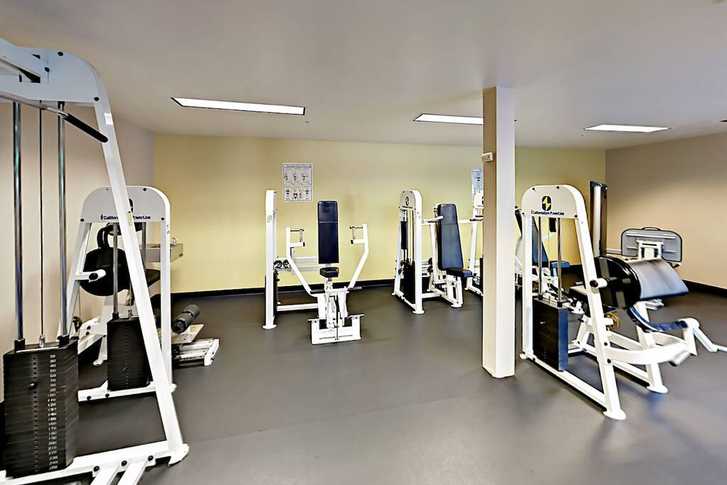 Who needs a paid gym membership? Belltown has nearly every piece of exercise equipment you could need.