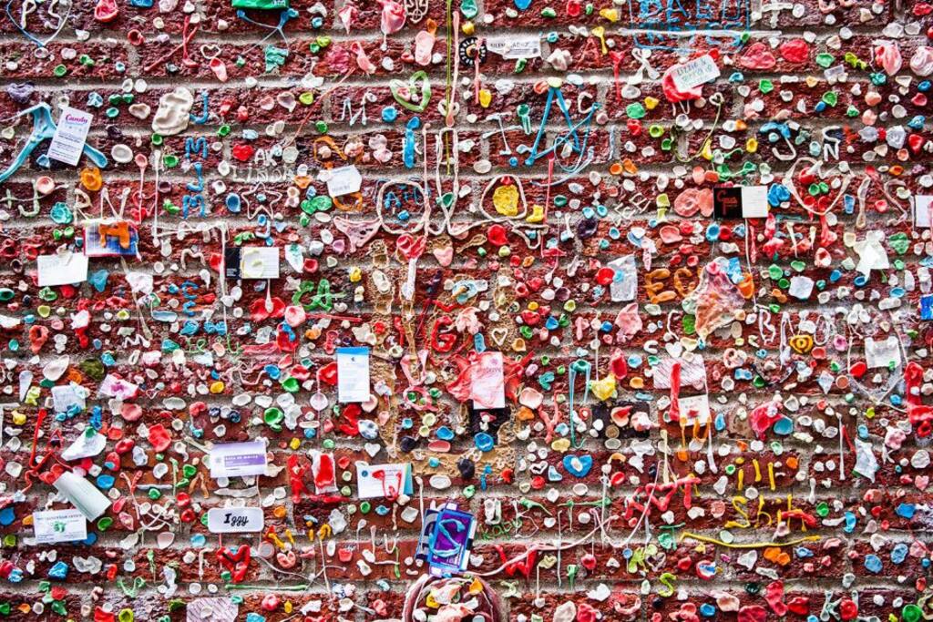 Add your gum to the famous gum wall