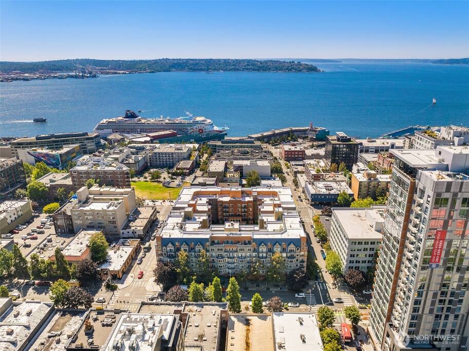 Belltown Court from above