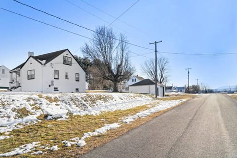 Side view of the house from the street.