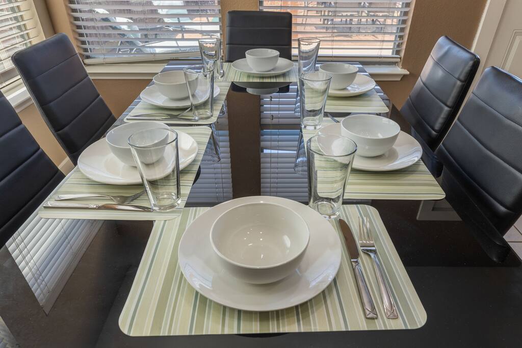 Fully stocked kitchen