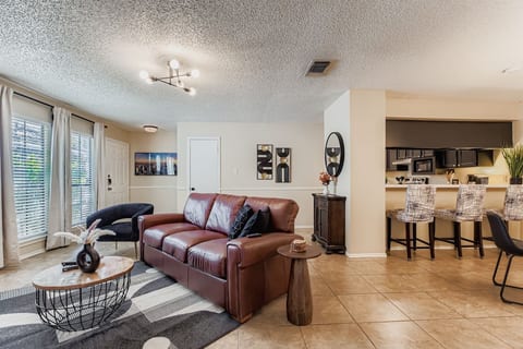 Tile flooring throughout main areas