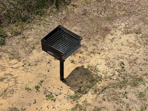 On-site charcoal grill for easy outdoor BBQs and relaxed cookouts