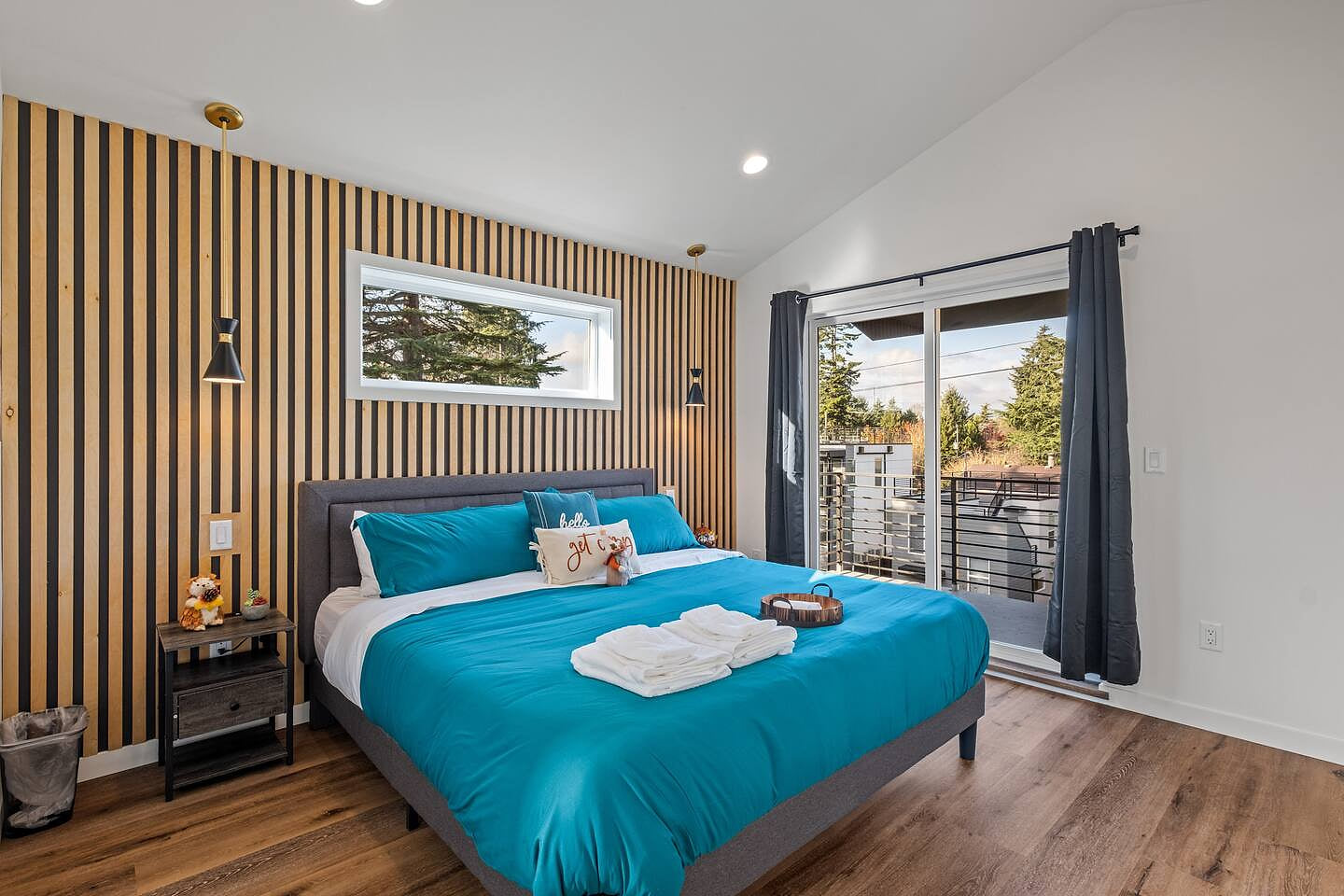 Dreamy nights await in this beautifully appointed bedroom