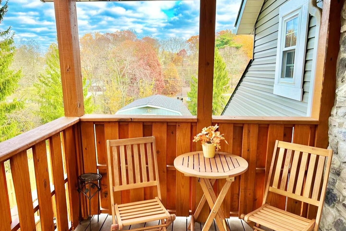 Elevate your stay with breathtaking views from this stunning terrace.