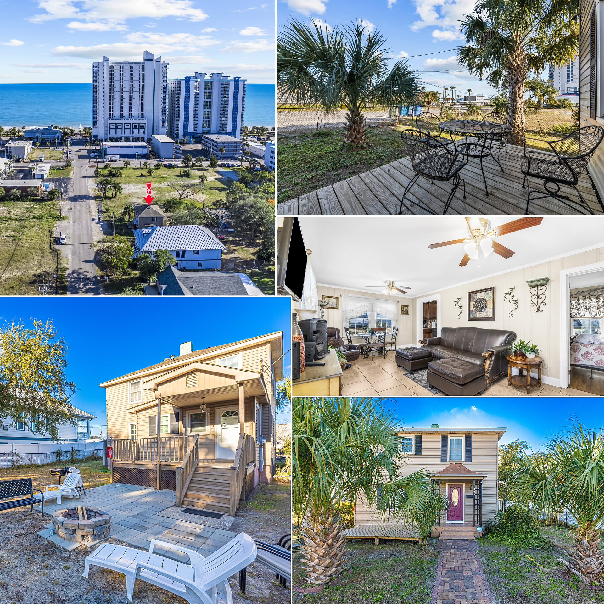Dazzling Centrally Located Ocean View w 2 Kings, Huge Private Yard, 2 Decks, Firepit, BBQ