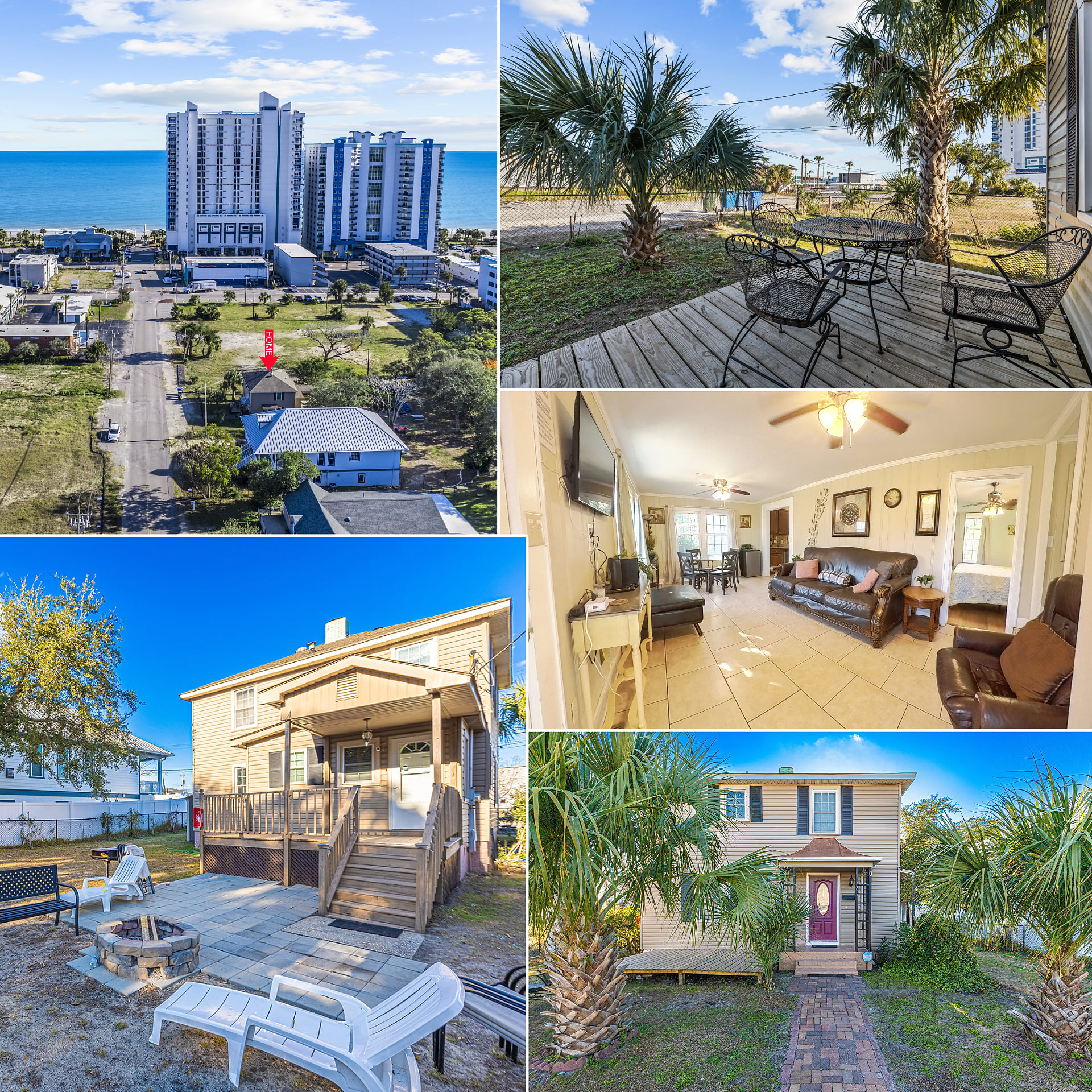 Cozy beach getaway with patio, fire pit, and easy walk to the shore