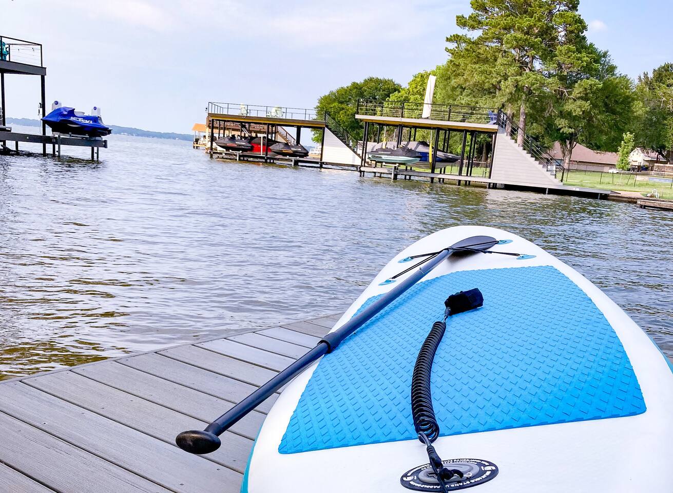 Paddleboard for your adventures while staying at the Lakehouse!