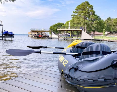 New 2 person kayak with paddle available for your adventures while staying at the Lakehouse!