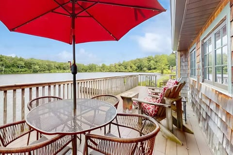 Cabin on the Lake • Deck, Dock & Woods
