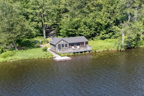 Cabin on the Lake • Deck, Dock & Woods