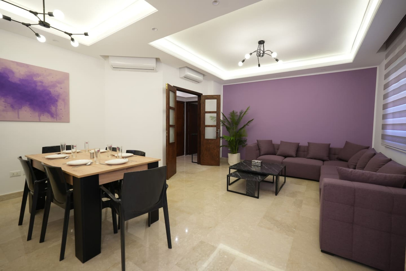 The Purple Apartment, Badaro 3 BDRM, 24/7 Electric