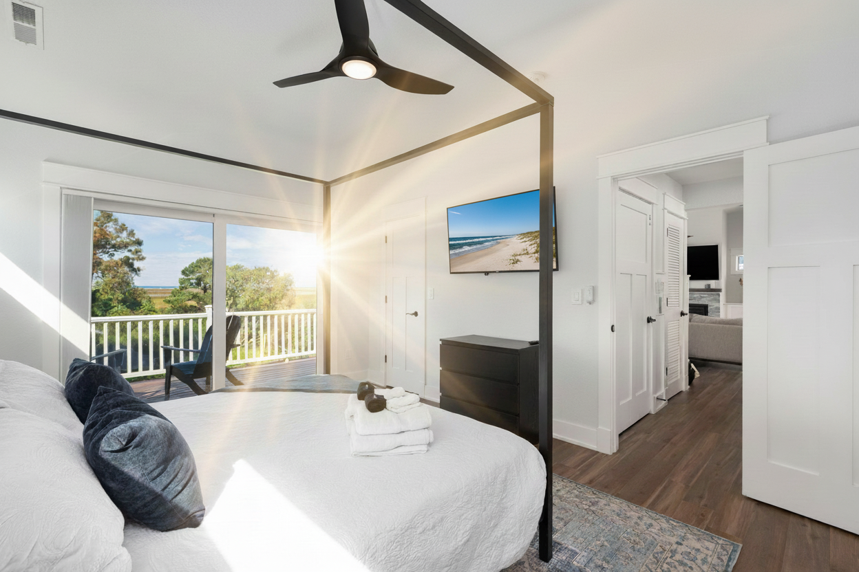 Bedroom 1 - Top level Master King Ensuite