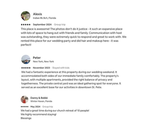 Look what our guests say about our space