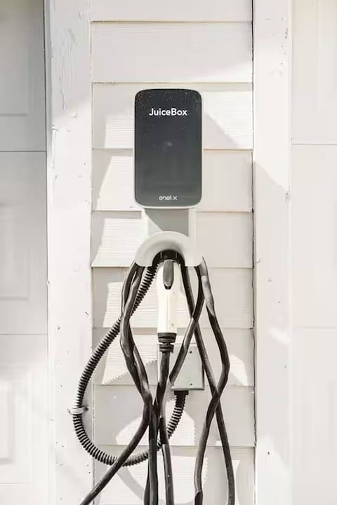EV charge on site for limited use. Please contact us for instructions