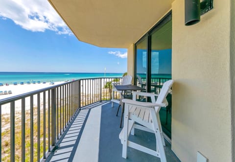 Sip morning coffee or sunset cocktails with sweeping ocean views from your private balcony.