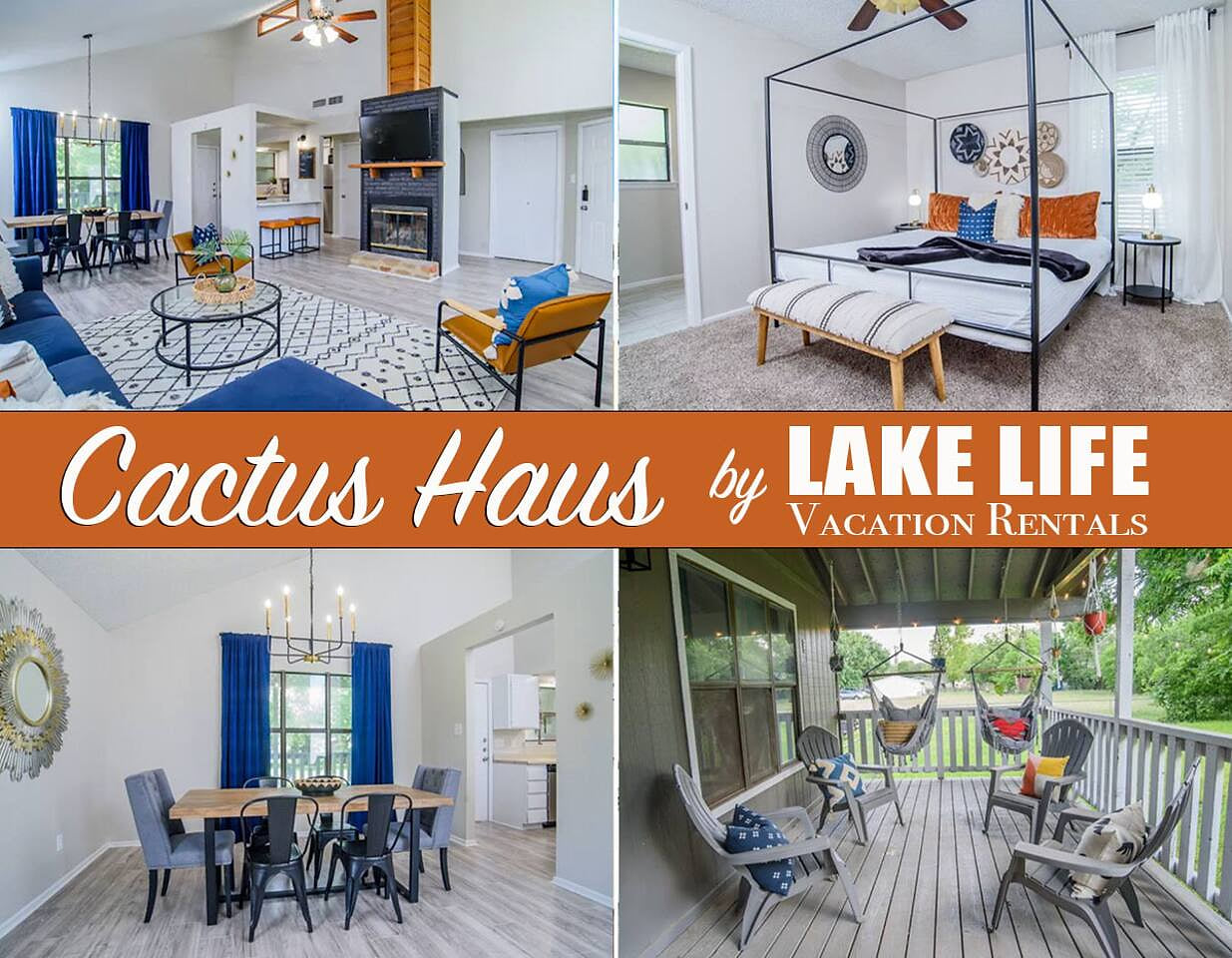 Cactus Haus | Lake Life Vacation Rentals | 3 Bedrooms | 2 Bathrooms | Half Acre Lot | Coffee Bar | King Bed | Fast Wifi | Workers Always Welcome | Contact for Extended Stay Deals