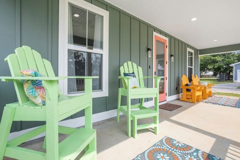 Our front patio. Beach views can be seen from here.