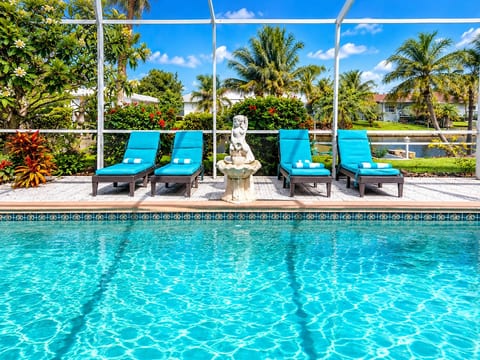 Lounge Chairs on the Poolside