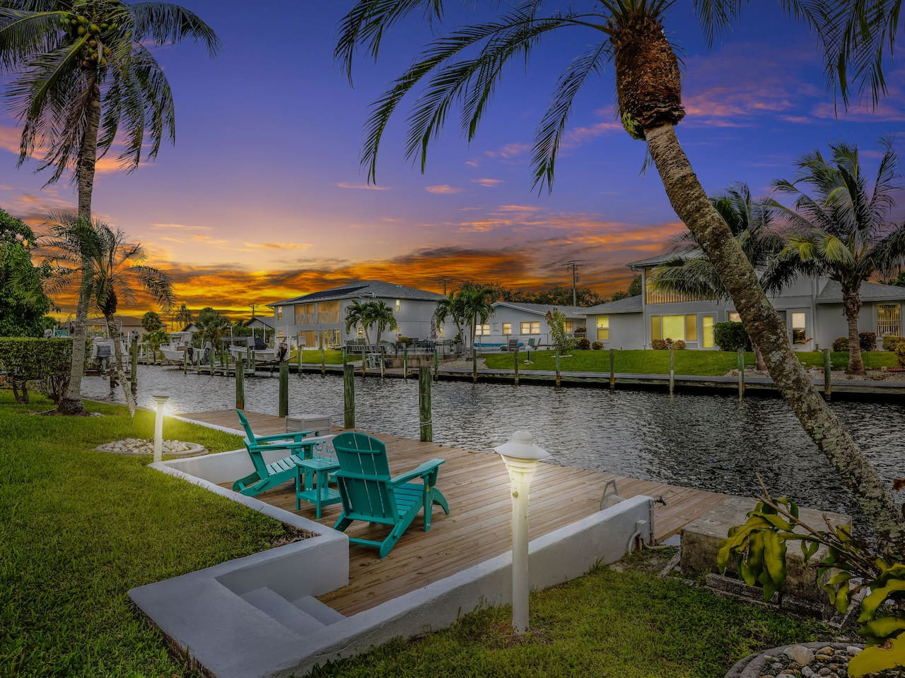 View from dock's sitting area
