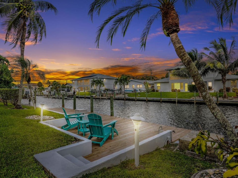 View from dock's sitting area
